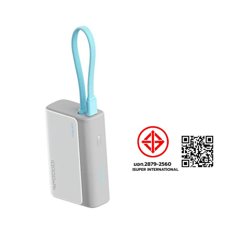 แบตเตอรี่สำรอง CUKTECH รุ่น LPB100 10000 mAh สีเทา (รองรับเทคโนโลยีชาร์จเร็ว PD)_11